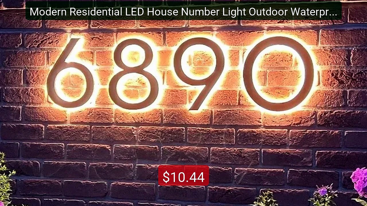 Modern Residential LED House Number Light Outdoor Waterproo... -- Top Pick 2026 | Unbeatable Price!