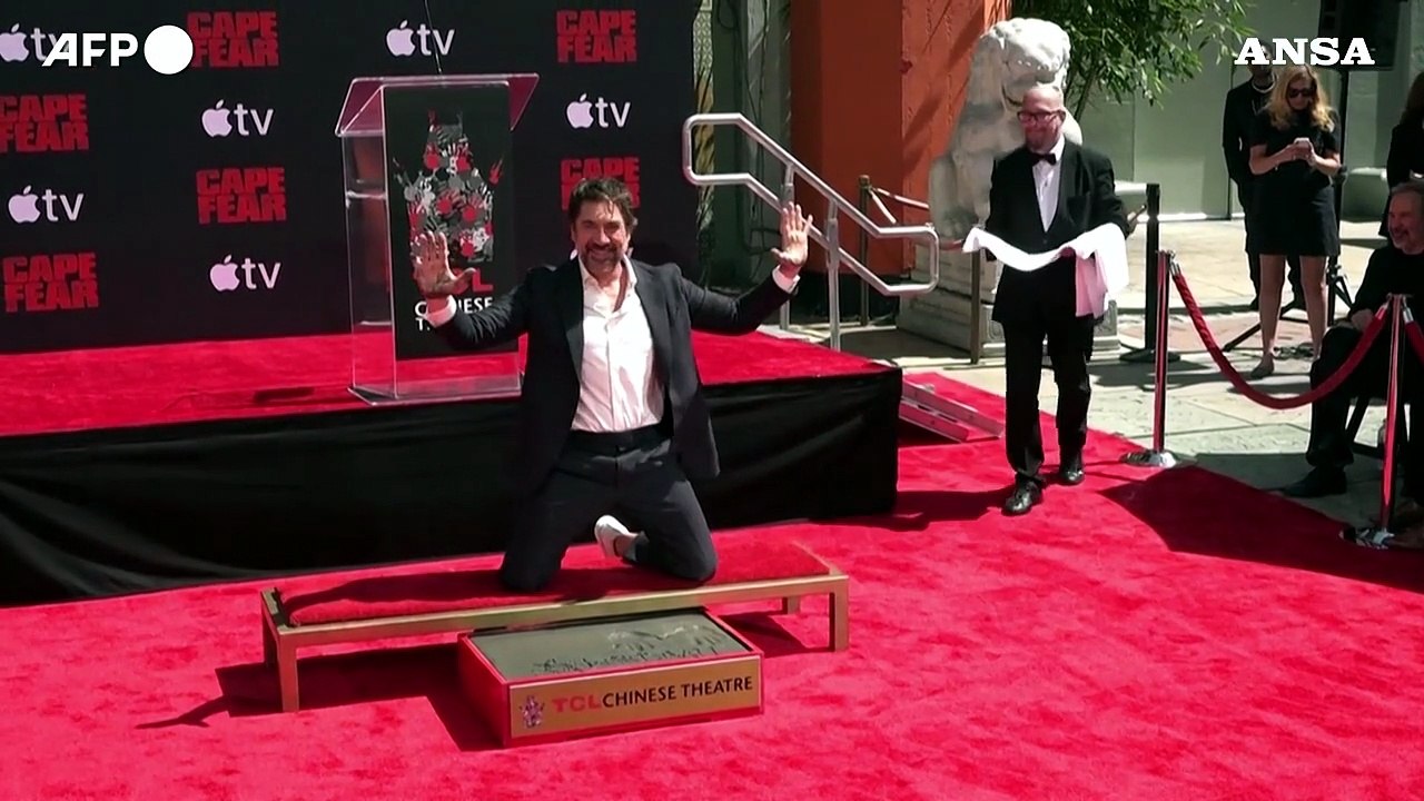 Hollywood, Javier Bardem lascia le impronte al Chinese Theatre