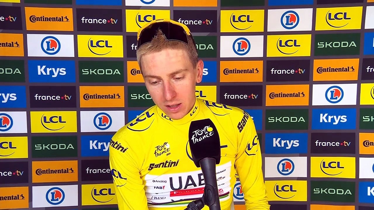 Tour de France 2026 - Tadej Pogacar : "J'ai failli chuter... Je me suis littéralement chié dessus"