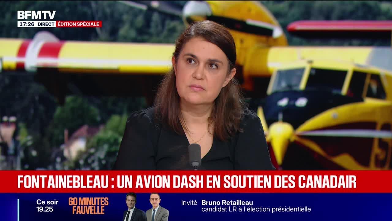 Marschall Truchot : Fontainebleau, un avion Dash en soutien des Canadair - 15/07