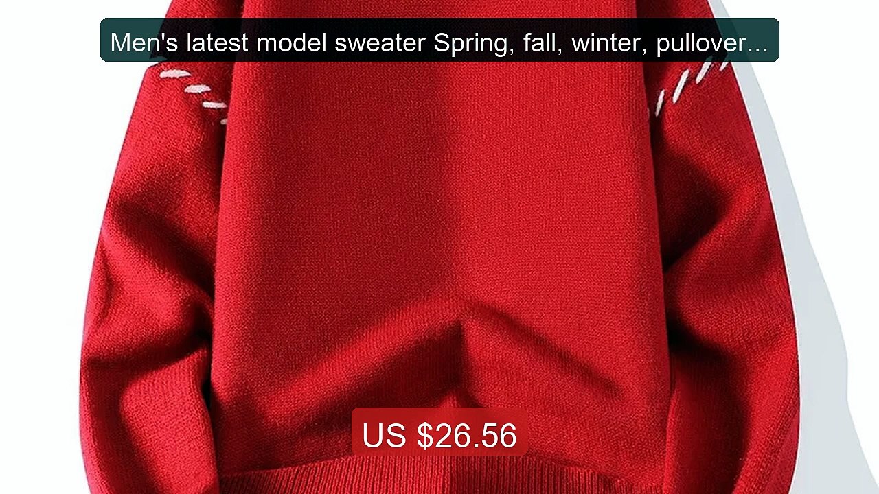 Men's latest model sweater Spring, fall, winter, pullover, rou... -- Hot Deal 2026 | Limited Offer!