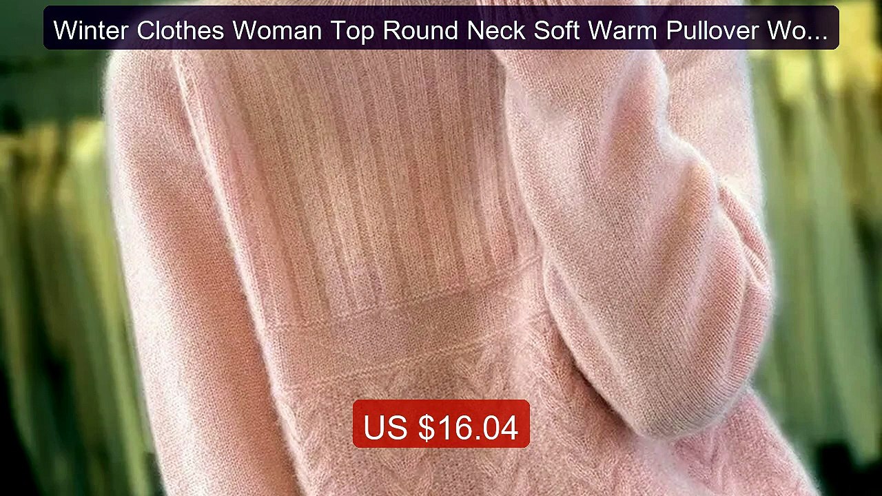 Winter Clothes Woman Top Round Neck Soft Warm Pullover Women'... -- Amazing Value 2026 | Must Have!