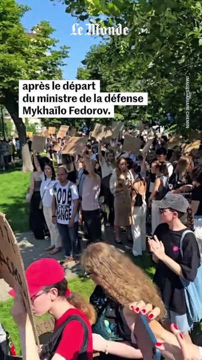 À Kiev, les images des manifestations de soutie...