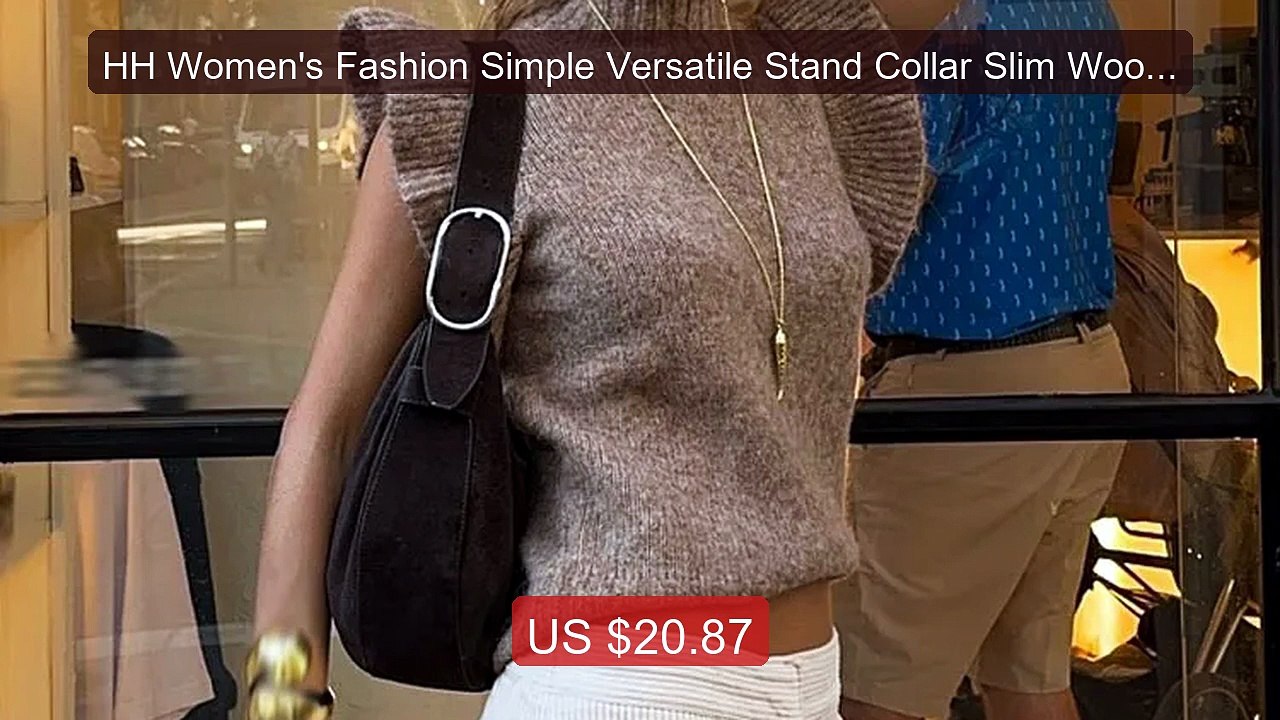HH Women's Fashion Simple Versatile Stand Collar Slim Wool La... -- Amazing Value 2026 | Must Have!