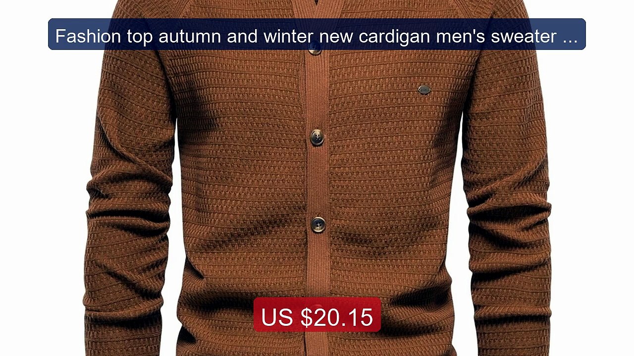 Fashion top autumn and winter new cardigan men's sweater high-... -- Best Buy 2026 | Great Quality!