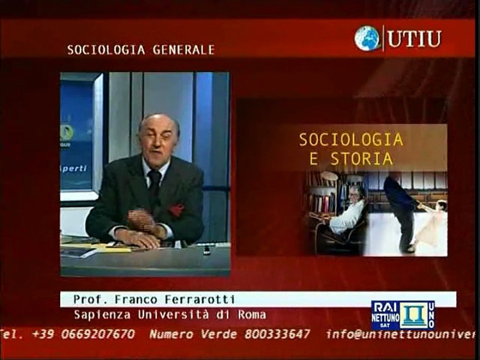 Sociologia generale - Lez 05 - Sociologia e storia