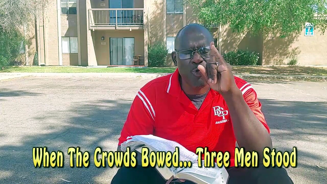 When The Crowds Bowed... Three Men Stood