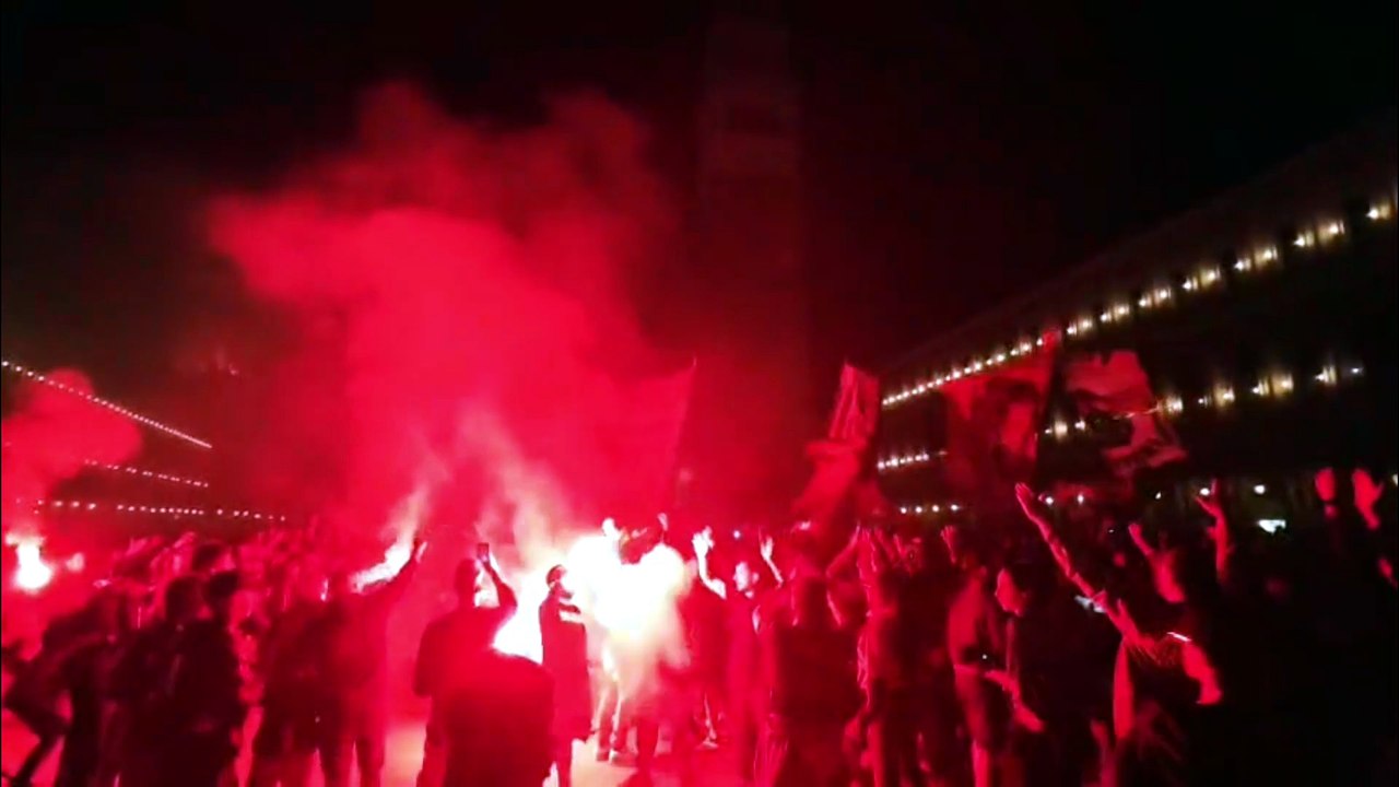 Venezia Calcio in Serie A, la festa dei tifosi a San Marco dopo l'ultima vittoria