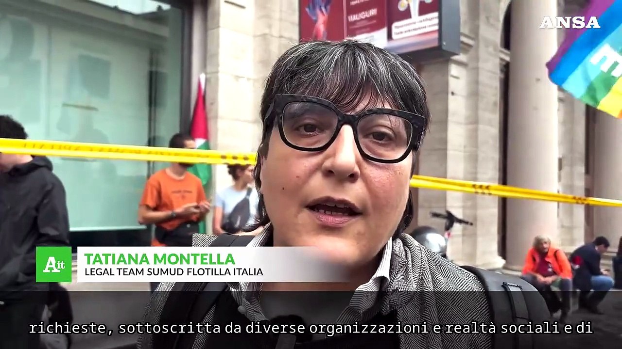 Flotilla, presidio a Roma per la liberazione degli attivisti sotto processo in Israele