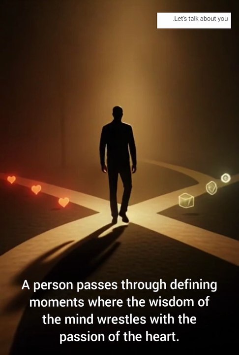 Between the Heart and the Mind Life is full of defining moments. Every choice shapes who we become.