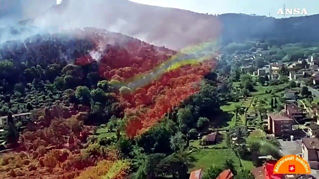 Monte Faeta, incendio ancora molto attivo: bruciati 800 ettari