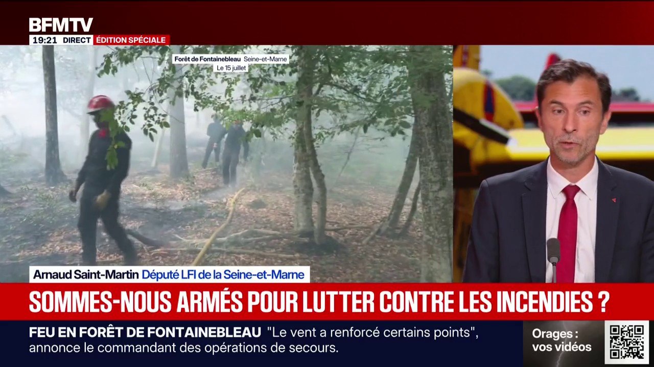 Manque de Canadair: "On aurait pu miser sur l'industrie nationale", regrette Arnaud Saint-Martin, député LFI