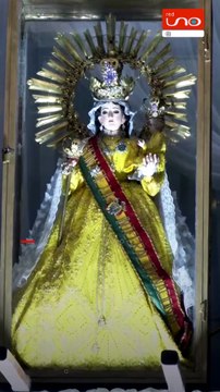 Imagen de la virgen de Urkupiña llega a la casa de las culturas como parte de su recorrido