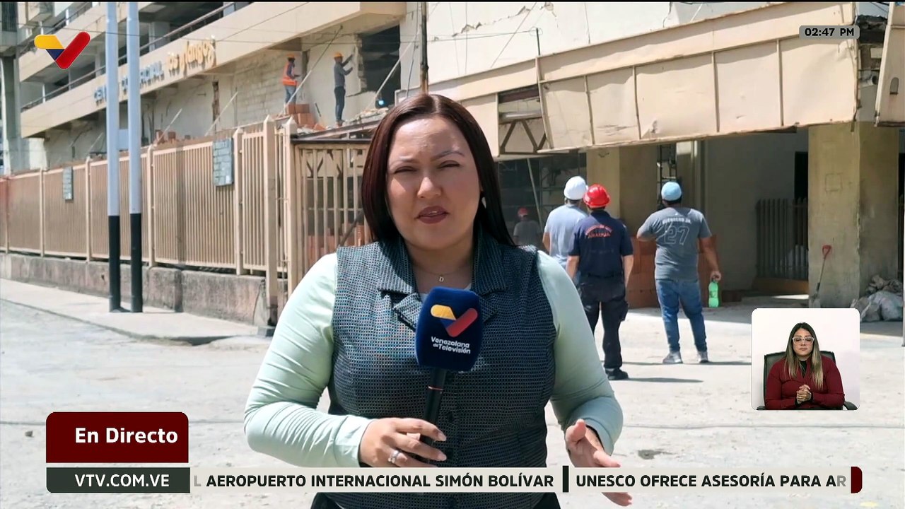 Ejecutan labores de reconstrucción de áreas comunes en edificaciones afectadas tras terremotos