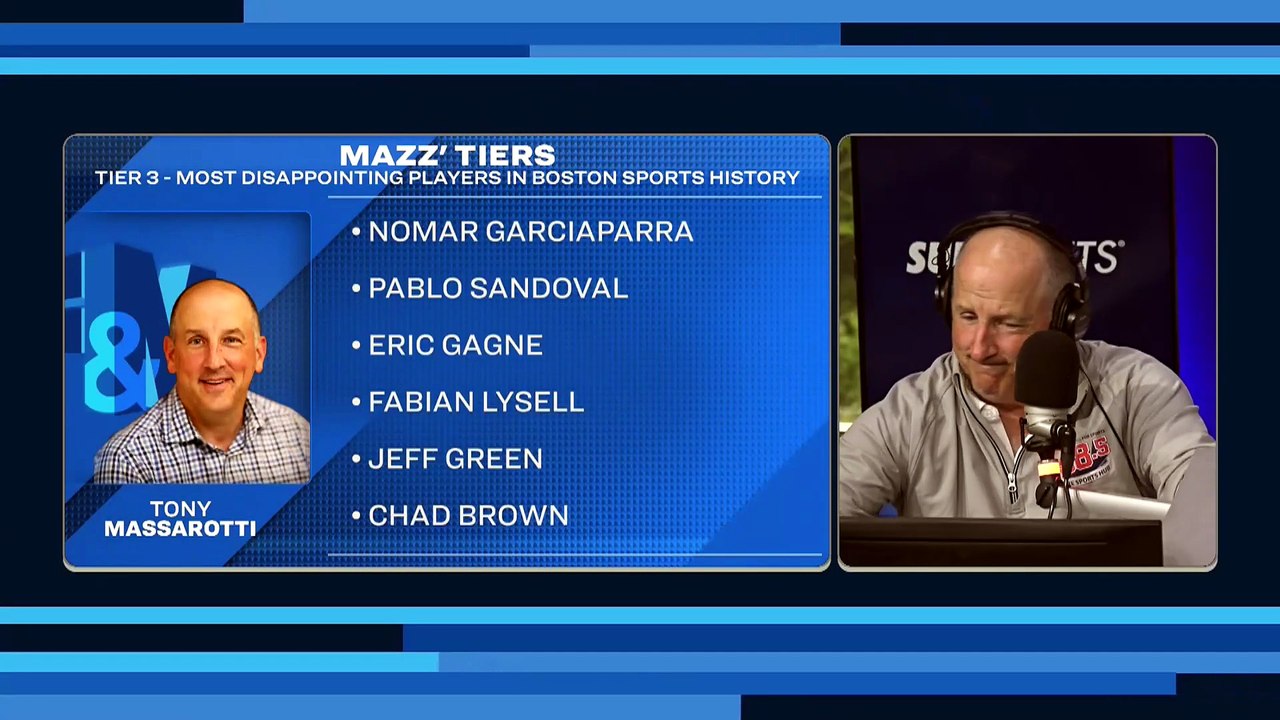 Mazz's Tiers: Most Dissapointing Players in Boston Sports History