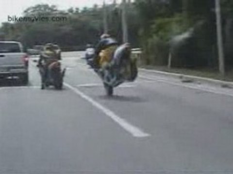 Accident Motos roue avant