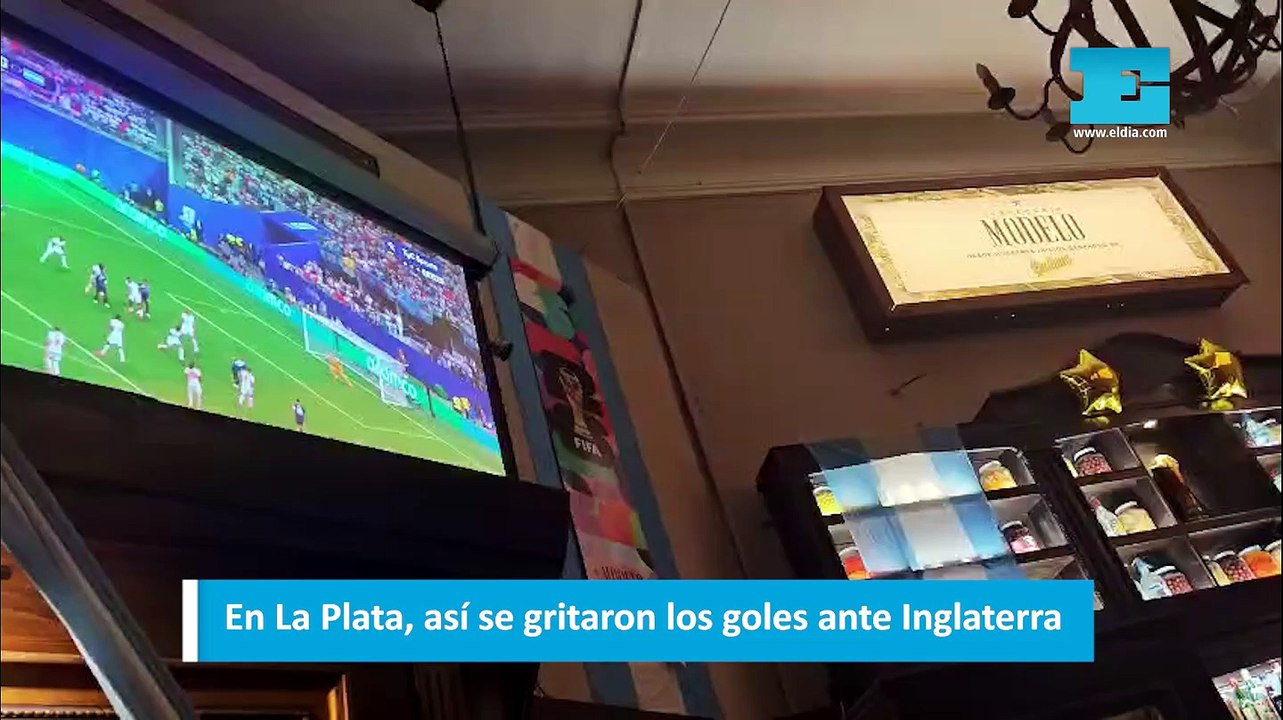 En La Plata, así se gritaron los goles ante Inglaterra