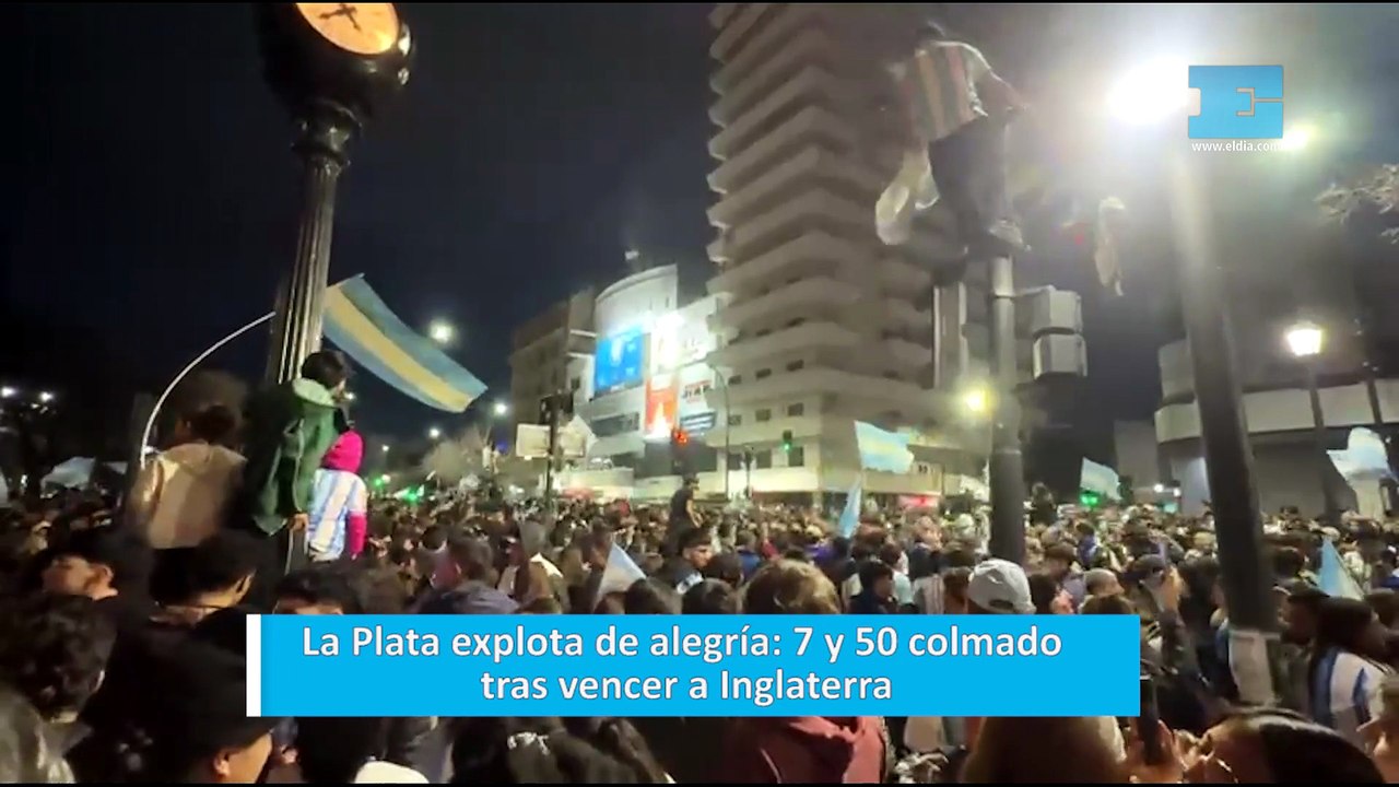 La Plata explota de alegría: 7 y 50 colmado tras vencer a Inglaterra