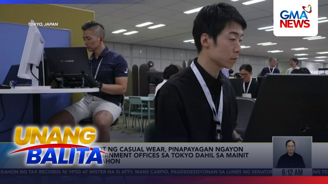 Pagsuot ng casual wear, pinapayagan ngayon sa government offices sa Tokyo dahil sa mainit na panahon | Unang Balita
