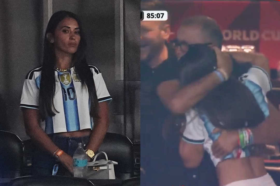 Antonela Roccuzzo no pudo contener las lágrimas tras el gol clave de Argentina