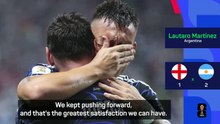 Lautaro Martinez emotional after firing Argentina to World Cup final