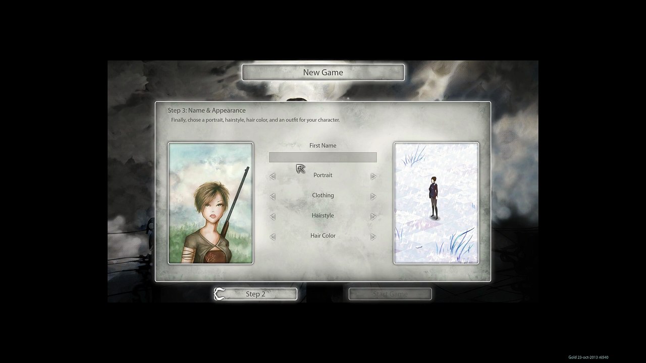 Winter Voices - Character Creation