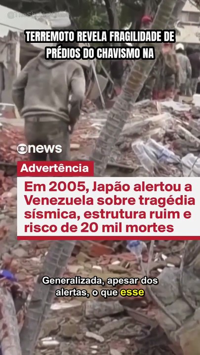 TERREMOTO REVELA FRAGILIDADE DE PRÉDIOS DO CHAVISMO NA VENEZUELA #Venezuela #Terremoto #Shorts