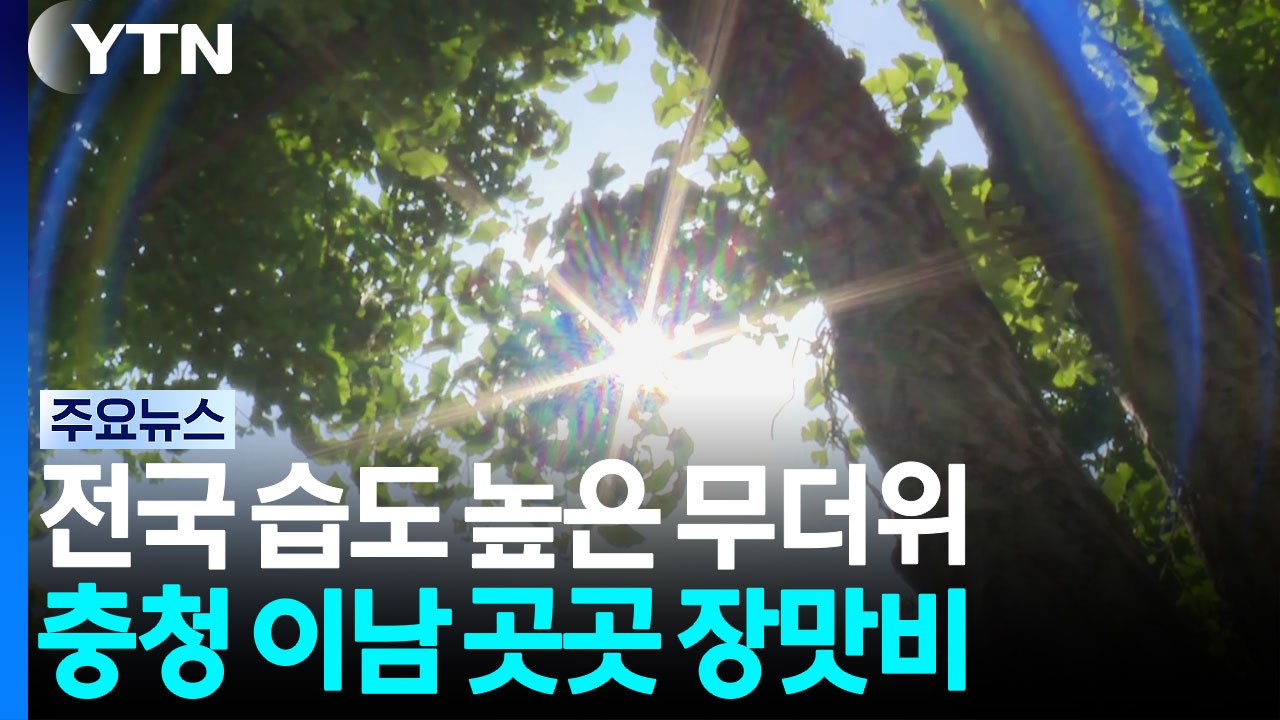 [날씨] 낮 동안 습도 높아 '끈적'...충청 이남 점차 장맛비 / YTN