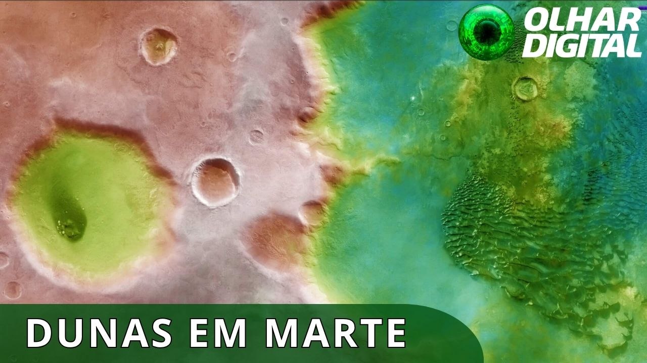 Marte: imagem revela dunas "metálicas" brilhantes na superfície marciana