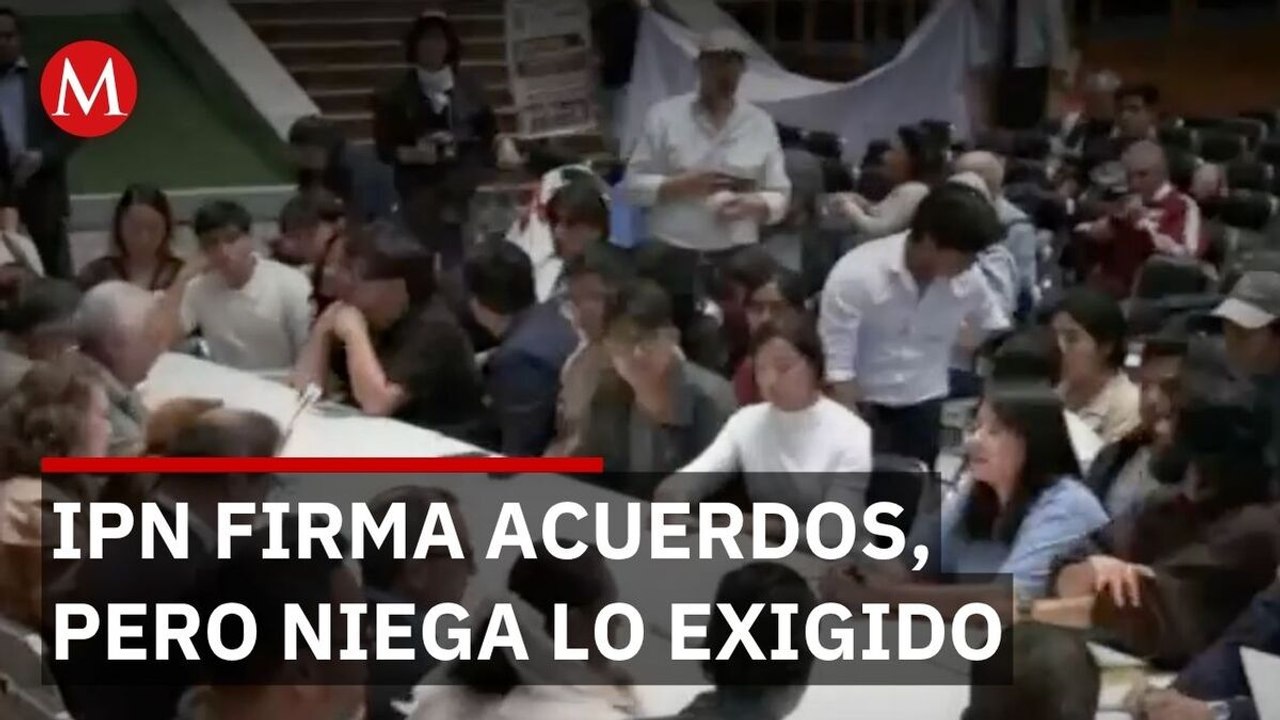 IPN firma acuerdos con estudiantes pero rechaza destituir al funcionario que demandan