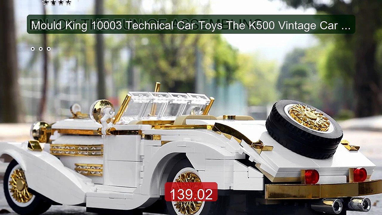Mould King 10003 Technical Car Toys The K500 Vintage Car Mo... -- Top Pick 2026 | Unbeatable Price!