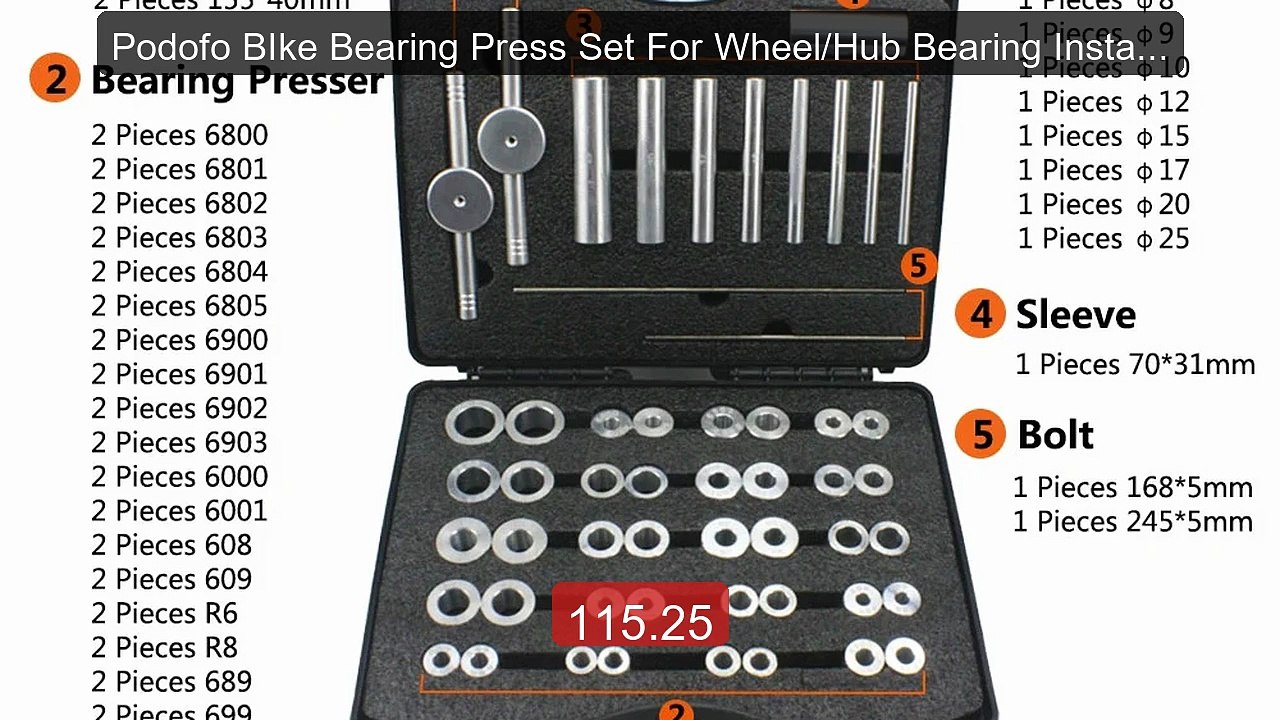Podofo BIke Bearing Press Set For Wheel/Hub Bearing Installation B... -- Best Deal 2026 | Shop Now!