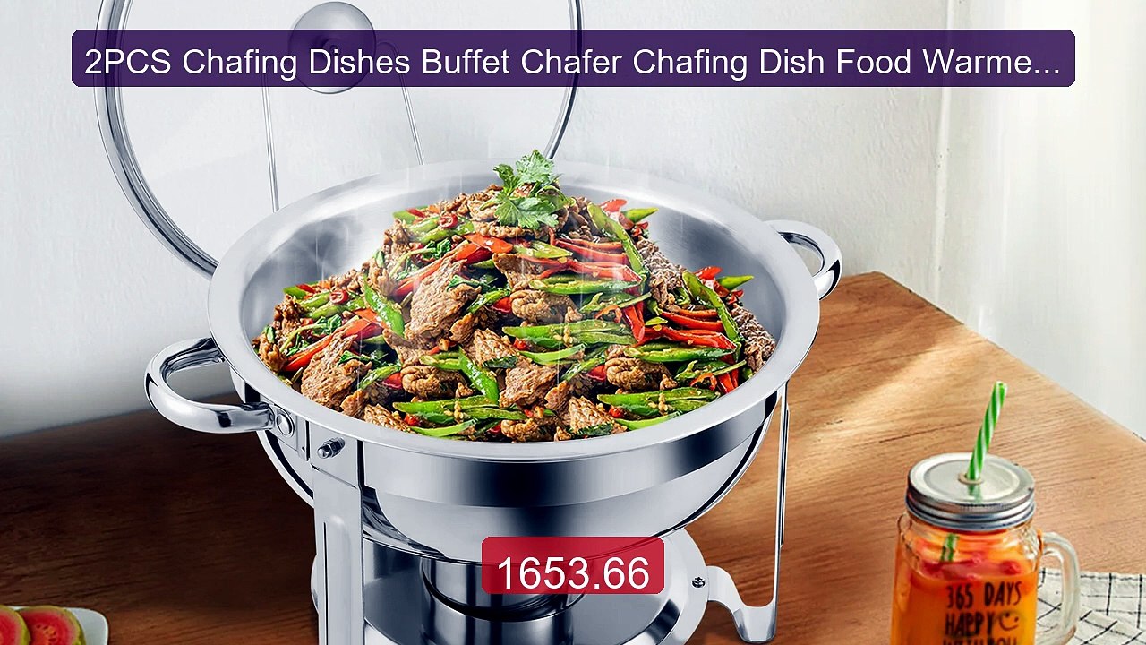 2PCS Chafing Dishes Buffet Chafer Chafing Dish Food Warmer ... -- Top Pick 2026 | Unbeatable Price!