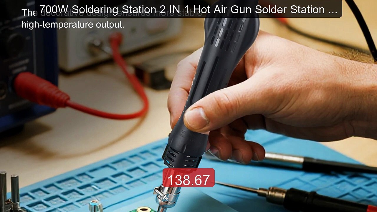 700W Soldering Station 2 IN 1 Hot Air Gun Solder Station With ... -- Best Buy 2026 | Great Quality!