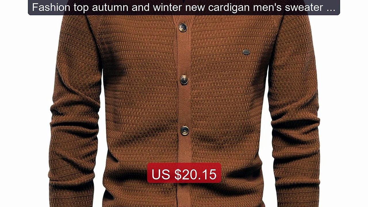 Fashion top autumn and winter new cardigan men's sweater high-... -- Hot Deal 2026 | Limited Offer!