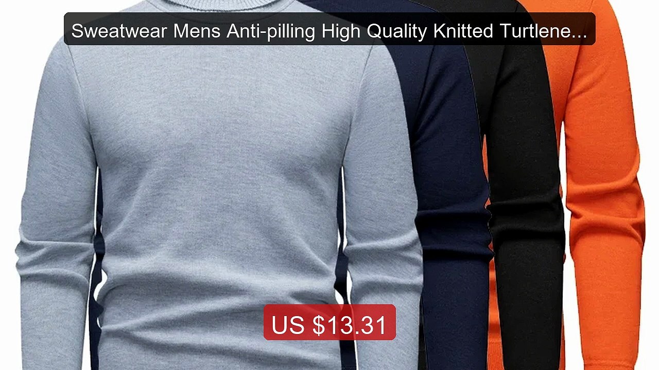 Sweatwear Mens Anti-pilling High Quality Knitted Turtleneck Sweater... -- Top Rated 2026 | Buy Now!