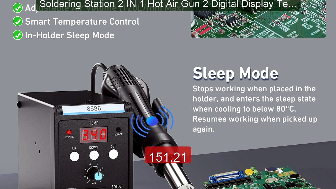 Soldering Station 2 IN 1 Hot Air Gun 2 Digital Display Temperature... -- Best Deal 2026 | Shop Now!