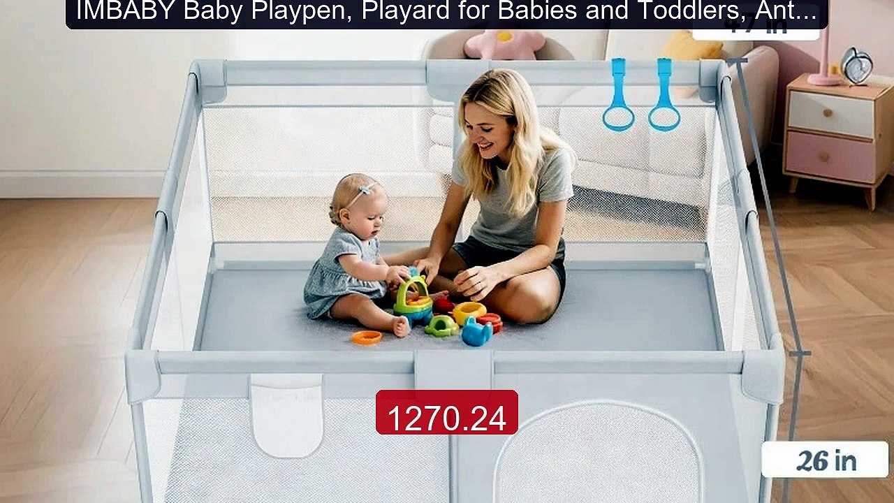 IMBABY Baby Playpen, Playard for Babies and Toddlers, Anti-Fal... -- Best Buy 2026 | Great Quality!