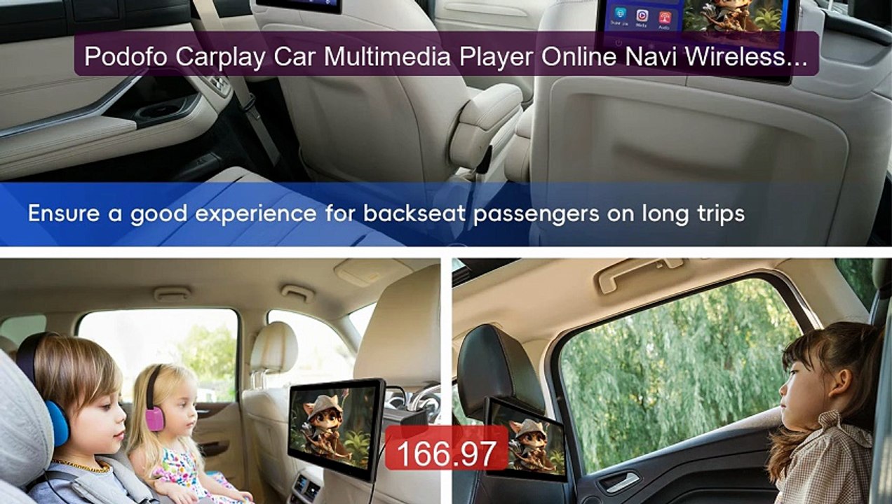 Podofo Carplay Car Multimedia Player Online Navi Wireless Andr... -- Best Buy 2026 | Great Quality!