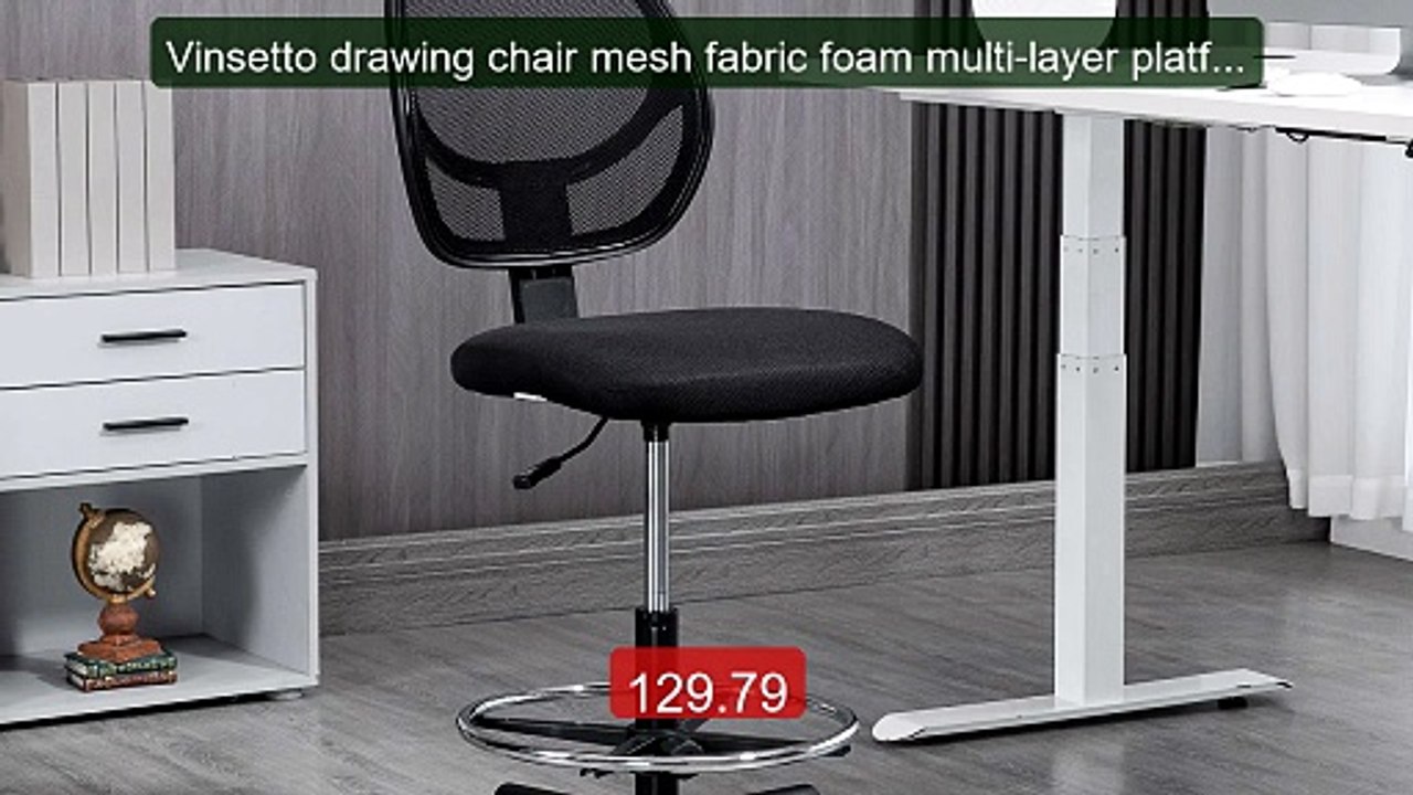 Vinsetto drawing chair mesh fabric foam multi-layer platfor... -- Top Pick 2026 | Unbeatable Price!
