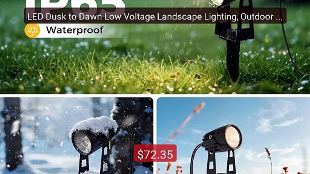 LED Dusk to Dawn Low Voltage Landscape Lighting, Outdoor Spot... -- Amazing Value 2026 | Must Have!