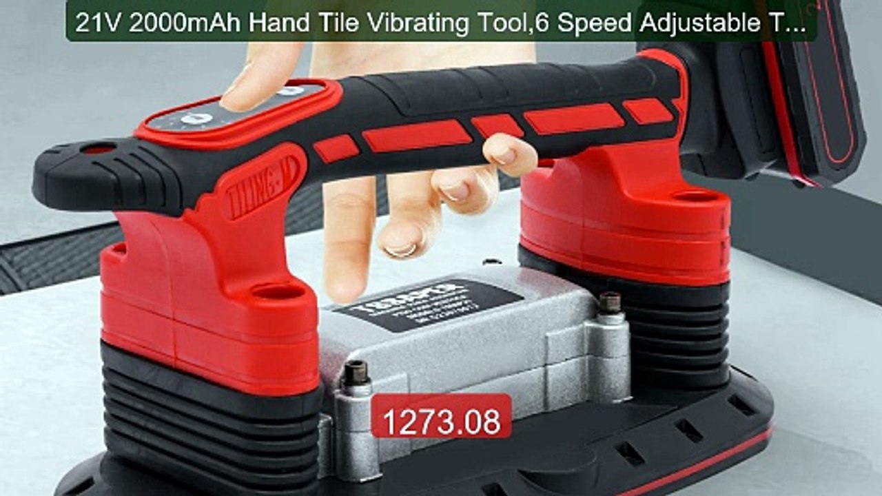 21V 2000mAh Hand Tile Vibrating Tool,6 Speed Adjustable Tile ... -- Amazing Value 2026 | Must Have!