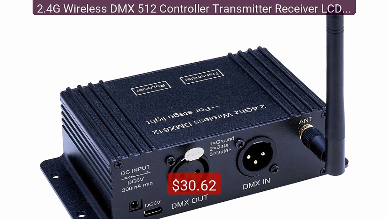 2.4G Wireless DMX 512 Controller Transmitter Receiver LCD Disp... -- Hot Deal 2026 | Limited Offer!