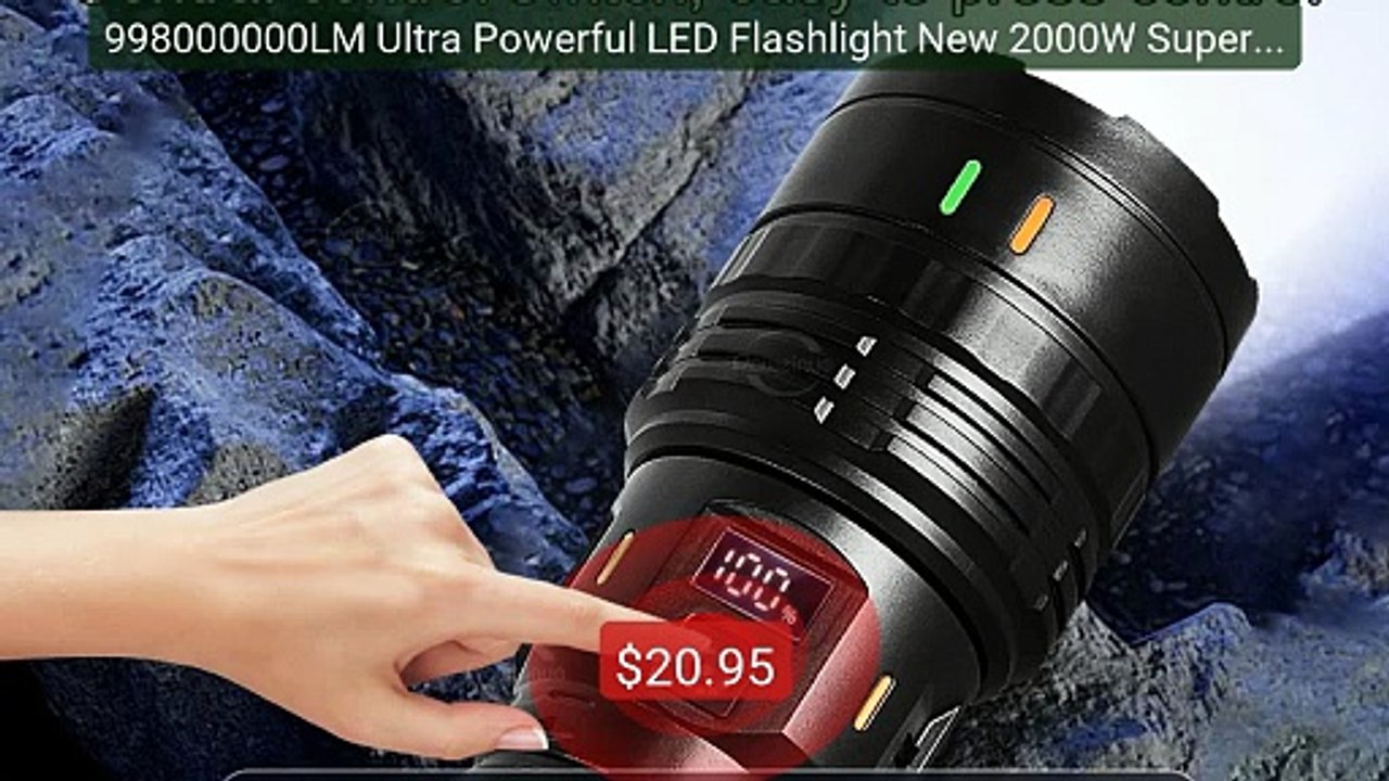 998000000LM Ultra Powerful LED Flashlight New 2000W Super B... -- Top Pick 2026 | Unbeatable Price!