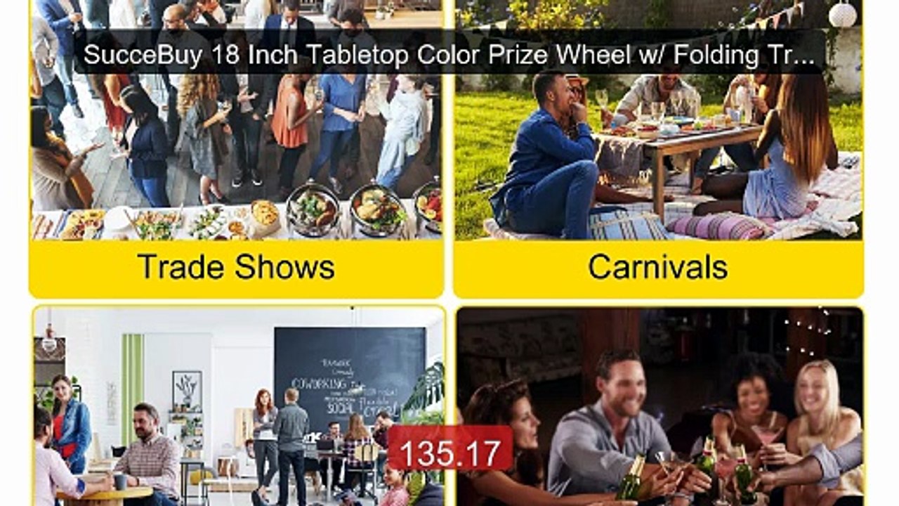 SucceBuy 18 Inch Tabletop Color Prize Wheel w/ Folding Trip... -- Top Pick 2026 | Unbeatable Price!