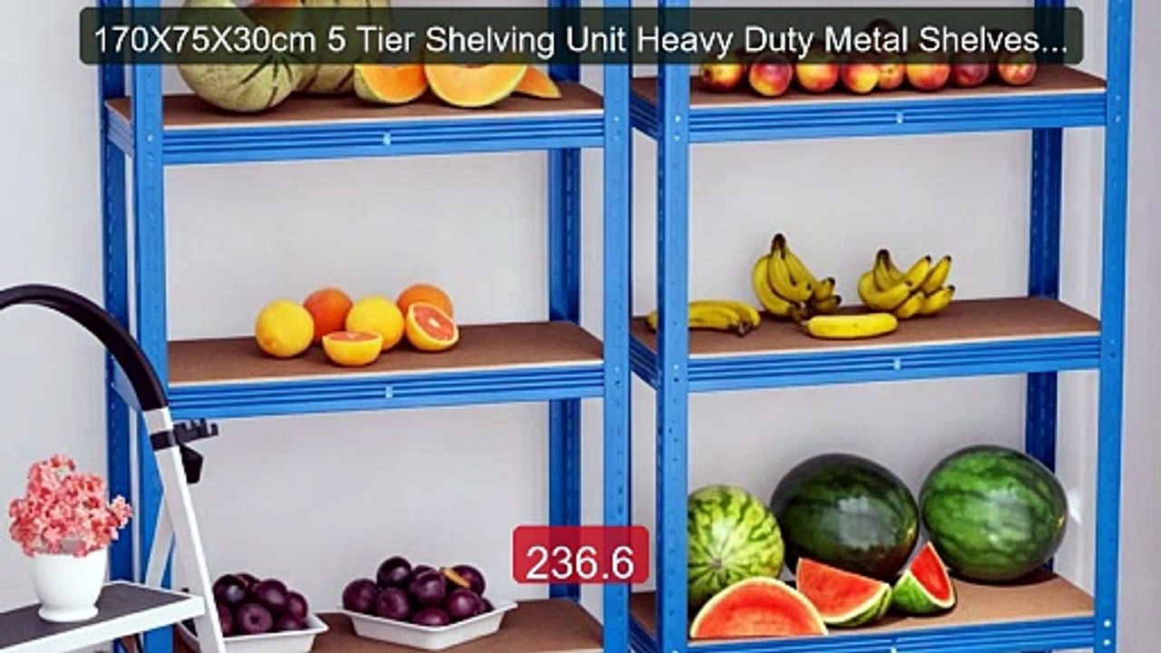 170X75X30cm 5 Tier Shelving Unit Heavy Duty Metal Shelves Sto... -- Amazing Value 2026 | Must Have!