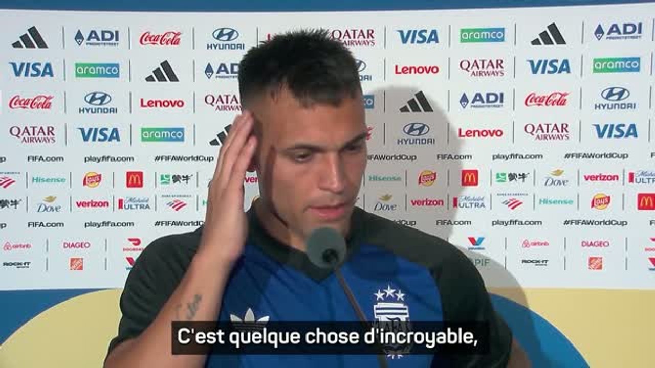 Argentine - Lautaro Martinez ému après la qualification : "Je vais essayer de ne pas pleurer"