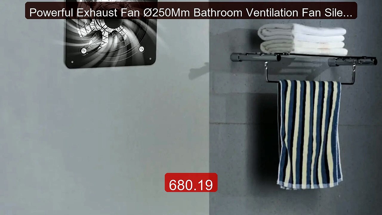Powerful Exhaust Fan Ø250Mm Bathroom Ventilation Fan Silent with Ba... -- Top Rated 2026 | Buy Now!
