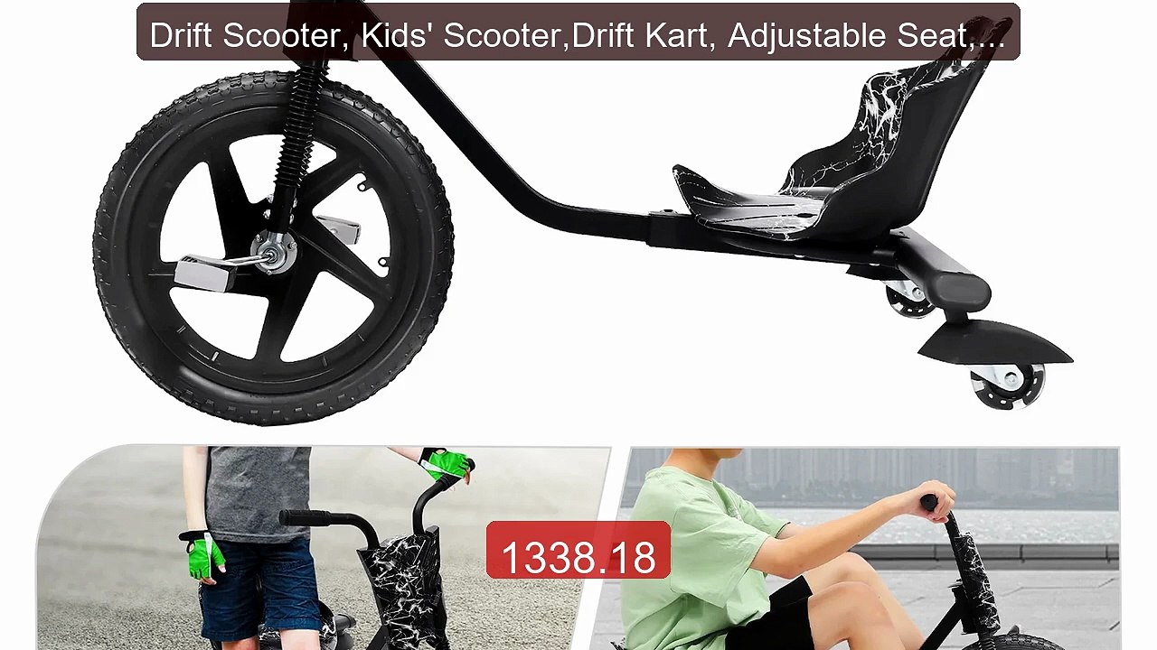 Drift Scooter, Kids' Scooter,Drift Kart, Adjustable Seat, 3-Wh... -- Best Buy 2026 | Great Quality!