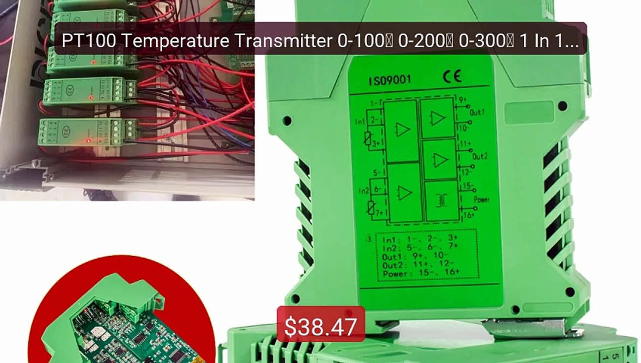 PT100 Temperature Transmitter 0-100℃ 0-200℃ 0-300℃ 1 In 1 Out... -- Amazing Value 2026 | Must Have!